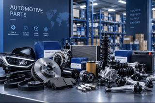 Automotive parts sourced in Dubai — brake discs, filters and engine components